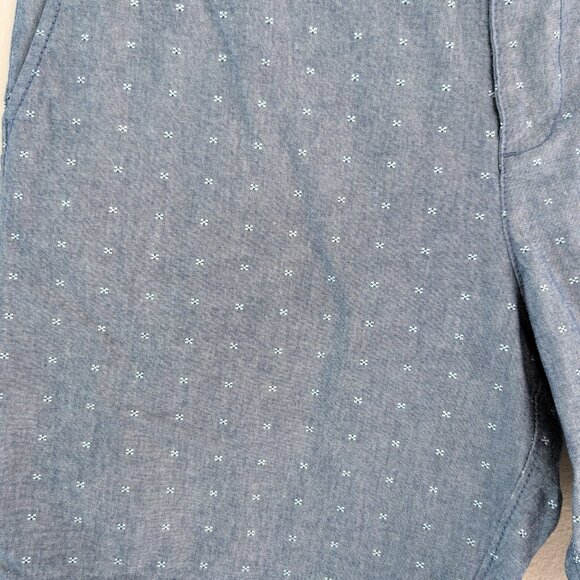 Original Penguin Chambray Shorts Men Size 34 (US) Classic‎ Fit 8" Inseam - Picture 6 of 12